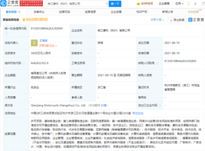 錢江摩托跨界布局，杭州新公司探索基礎電信與增值業務新藍海